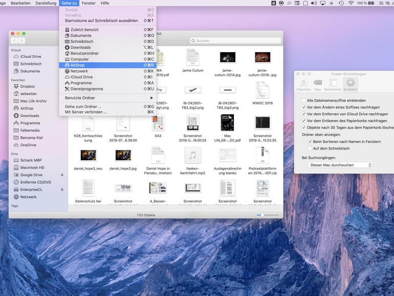 Finder in macOS optimieren