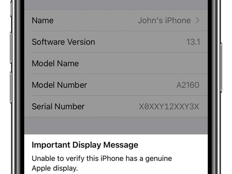 Warnung bei Fremd-Display 