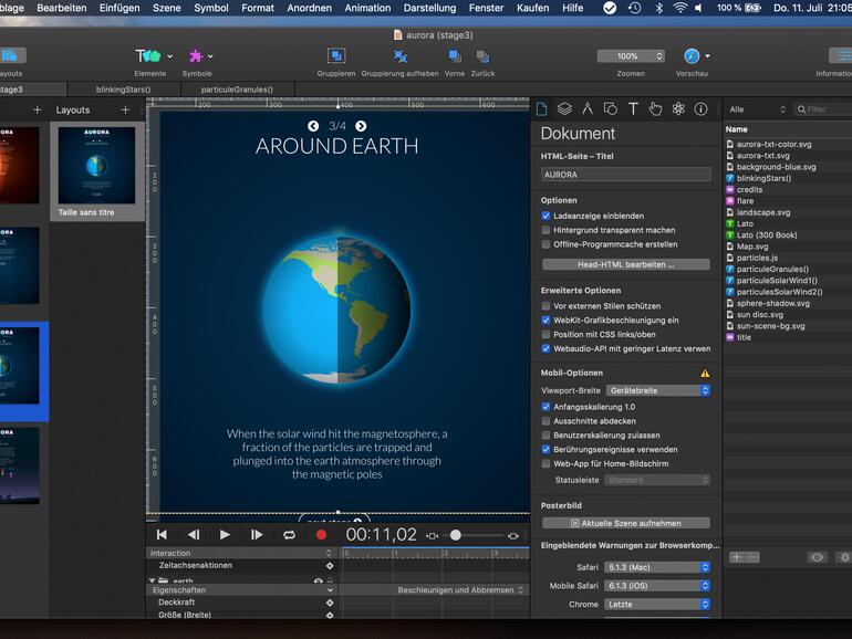 Mit Hype erstellen Sie auch aufwändige Animationen