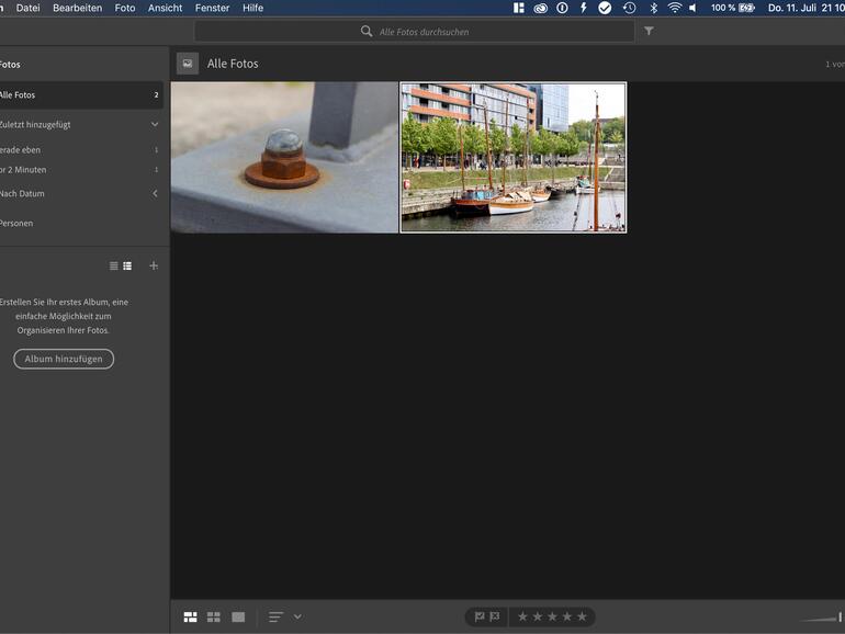 Lightroom: Bilder verwalten und bearbeiten