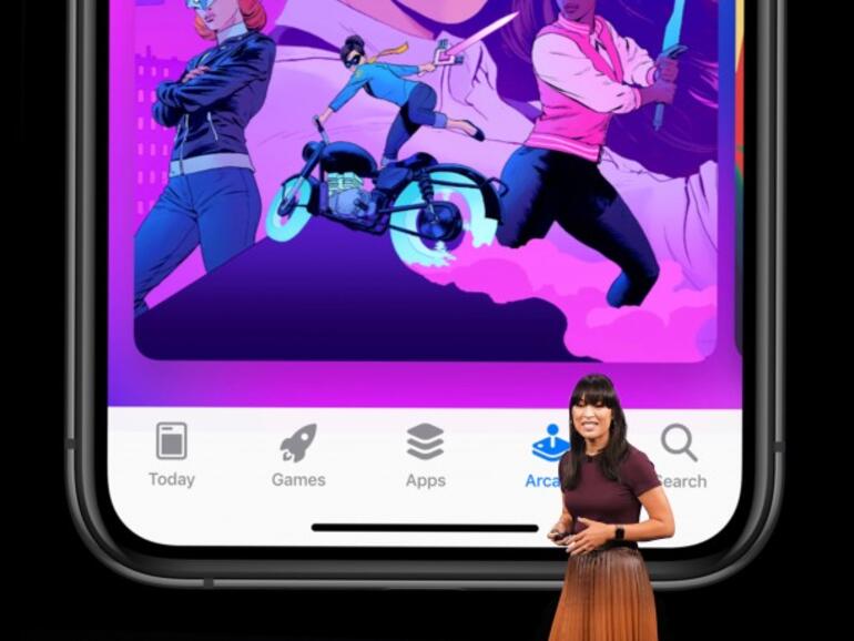 Ann Thai von Apple demonstriert Apple Arcade
