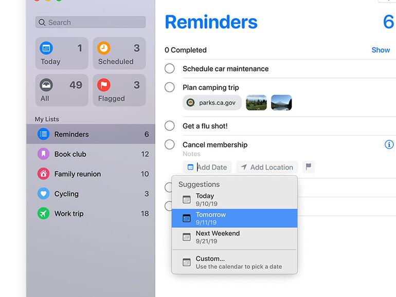 „Erinnerungen“ wartet nun mit vier smarten Listen auf. Außerdem können Aufgaben verschachtelt und ganze Listensammlungen freigegeben werden.