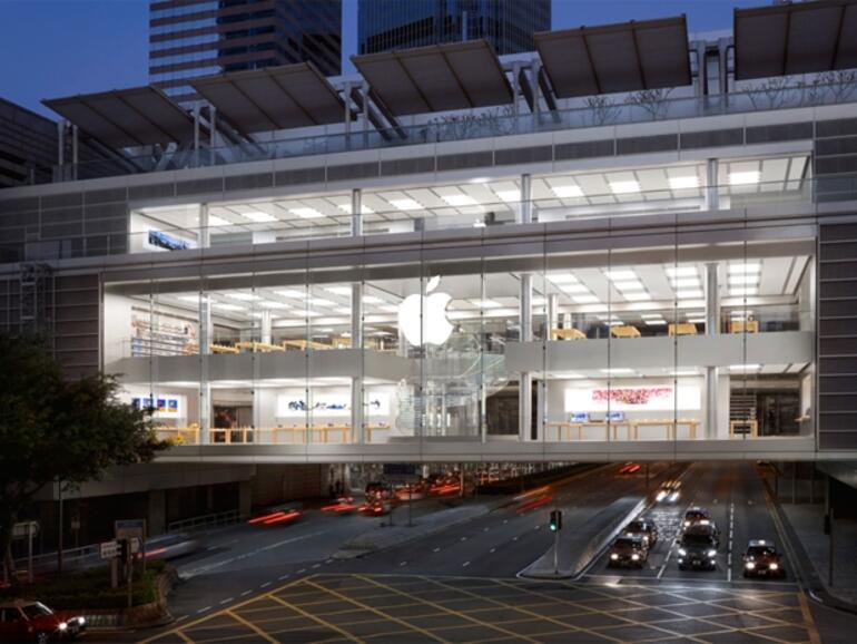 Apple Store im International Finance Centre in Zentrum von Hong Kong