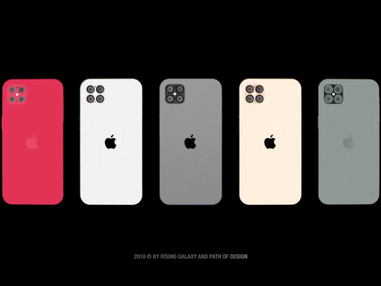 Konzept vom iPhone 12 Pro mit vier Kameras, weil: das ist eine mehr