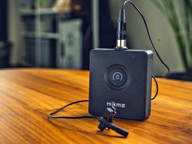 Das Mikme-Pocket-Mikro ist ein Mini-Aufnahmestudio.