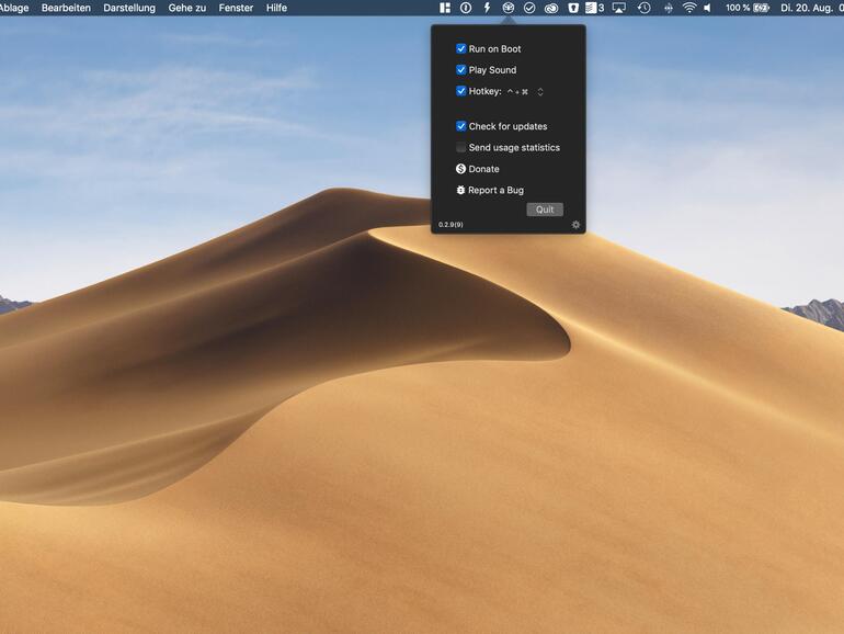 Schalten Sie den Dunkelmodus per App ein!