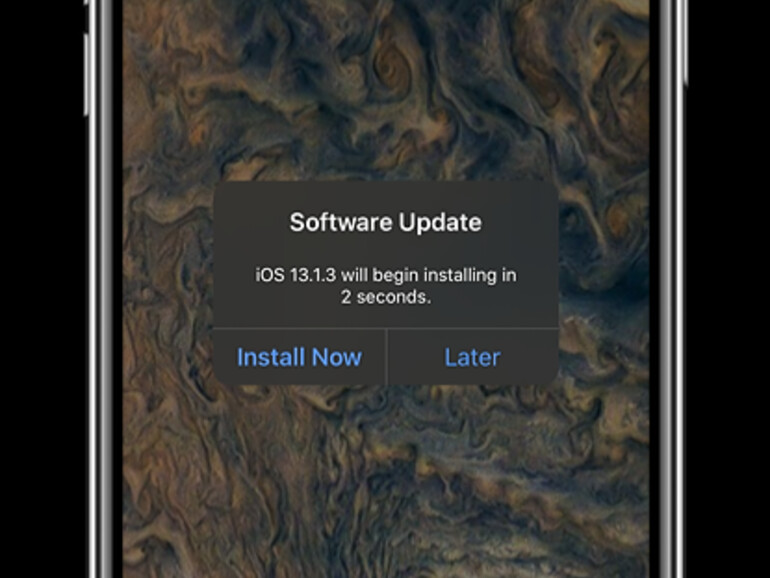 iOS 13.1.3 will sich installieren, damit das iPhone wieder klingelt