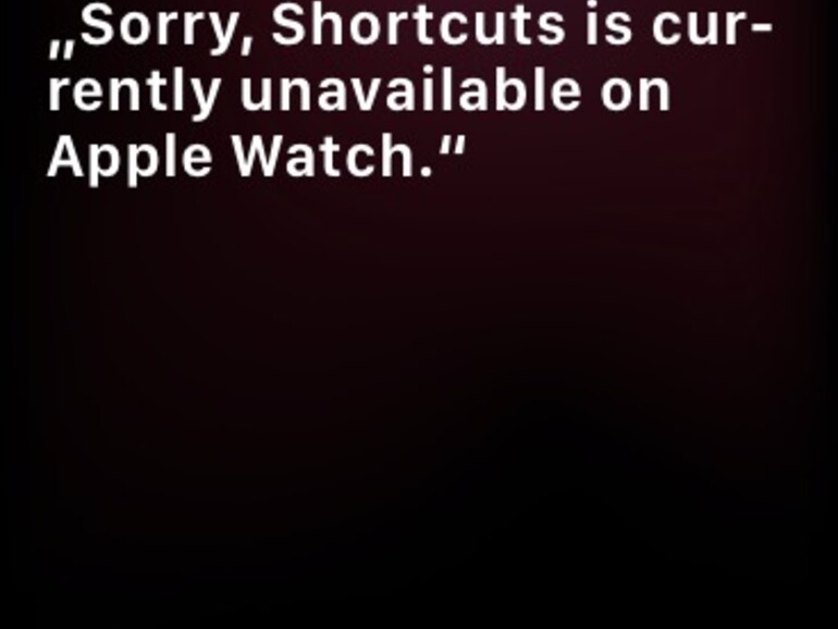 Fehlermeldung über den Verbleib der Kurzbefehle