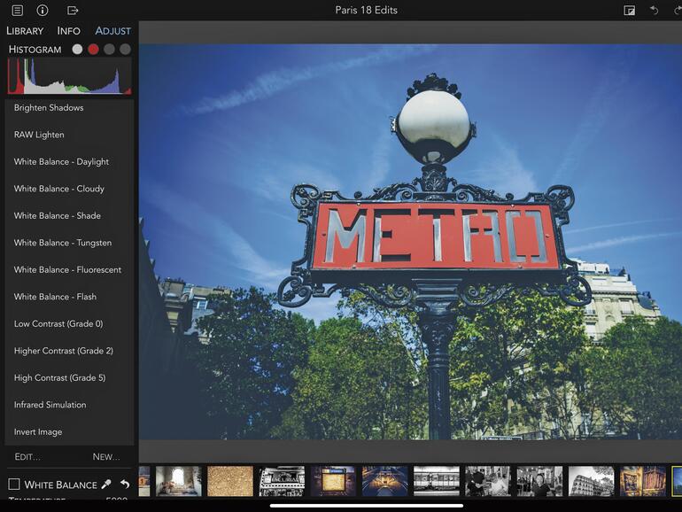 Alle Veränderungen an Fotos, die Sie in der App vornehmen, können Sie jederzeit rückgängig machen.
