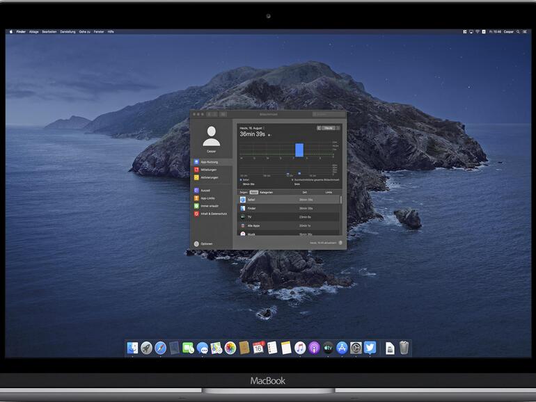 Bildschirmzeit am Mac verwalten