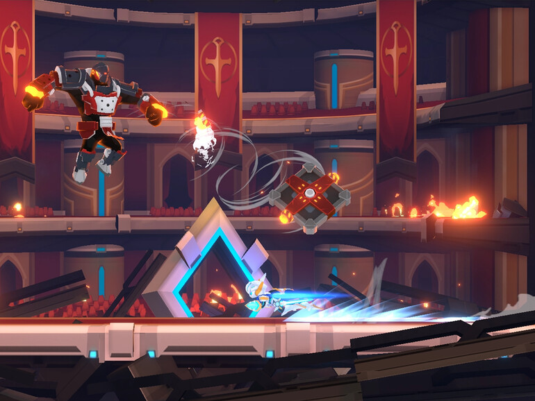 In Fallen Knight bist Du Lancelot, ein Ritter der Tafelrunde, und musst packende Schwertkämpfe bestehen.