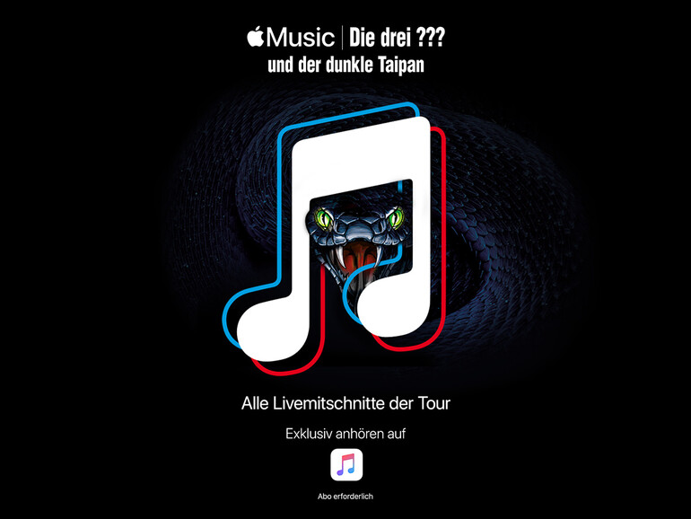 Drei Fragezeichen auf Apple Music live erleben.