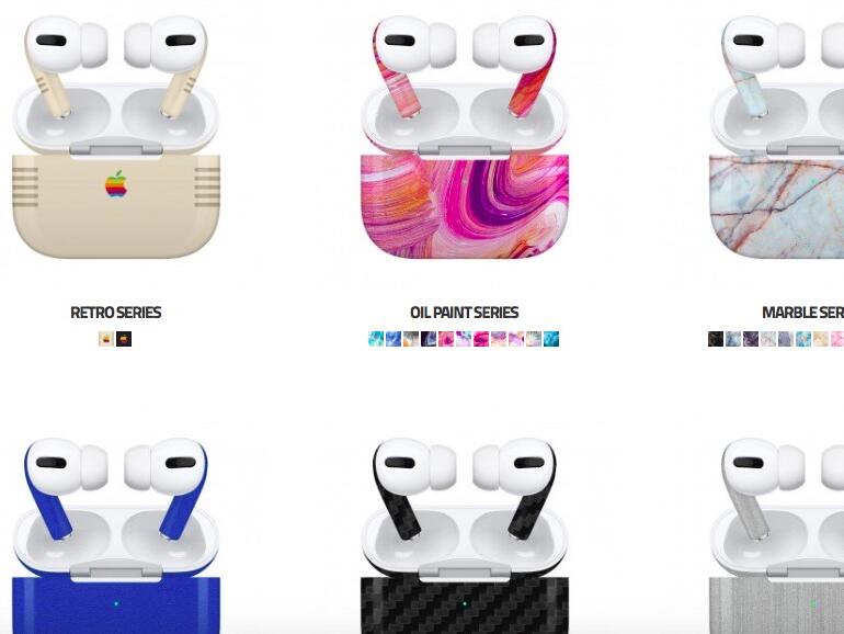 Farbige AirPods Pro dank Aufklebern