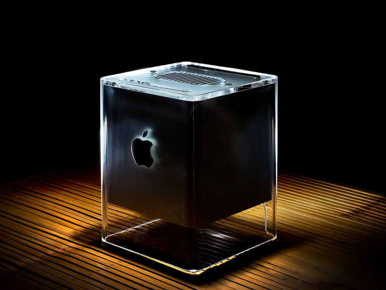 Schön anzusehen, aber recht fragil, der Power Mac G4 Cube