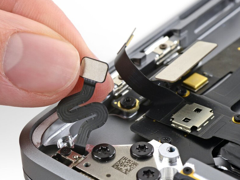 Deckelwinkelsensor im MacBook Pro 16 Zoll