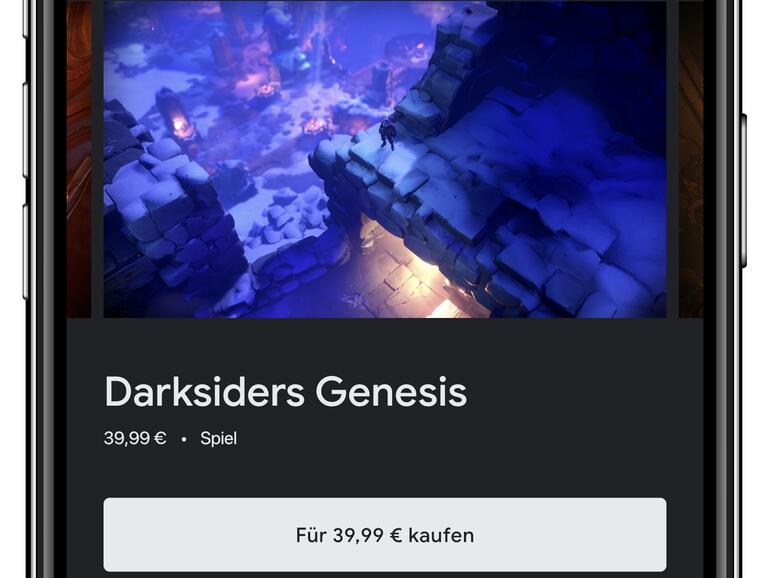 Spiele lassen sich aktuell nur über die Stadia-App kaufen. Die Preise sind gesalzen, das neue Darksiders etwa kostet über 30 Prozent mehr als auf Steam. Bei anderen Spielen liegt der Fall ähnlich.