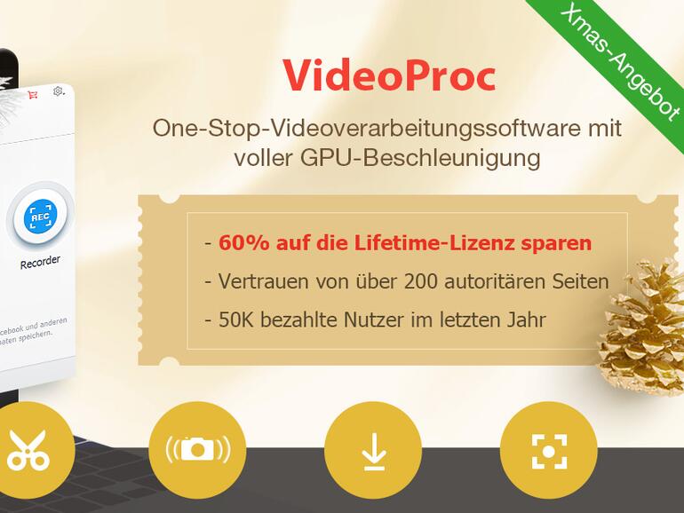 Jetzt bei VideoProc auf Lifetime-Lizent sparen