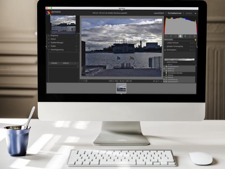Die neue Oberfläche von Darktable 3.0