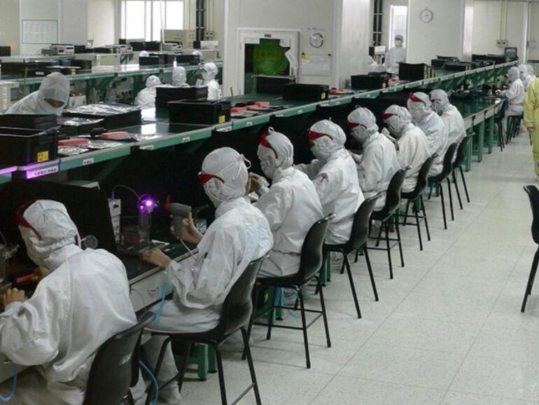 Arbeiter bei Foxconn