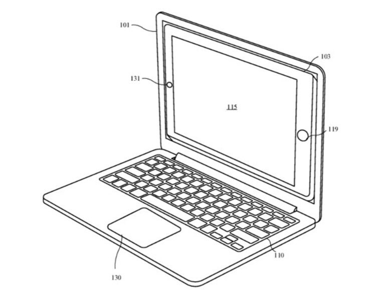 Apples Idee eines MacBook als Dock fürs iPad