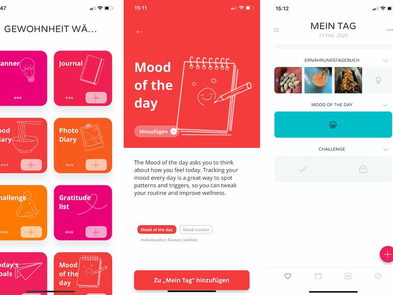 Die App unterstützt ein helles und ein dunkles Layout.