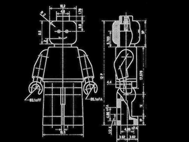 Minifig-Patentzeichnung von Jens Nygaard Knudsen