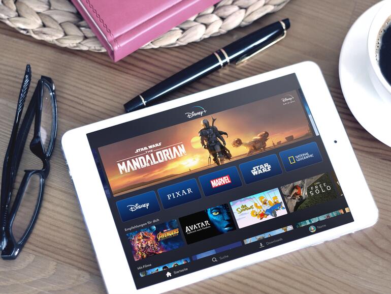 Disney+ auf dem Tablet