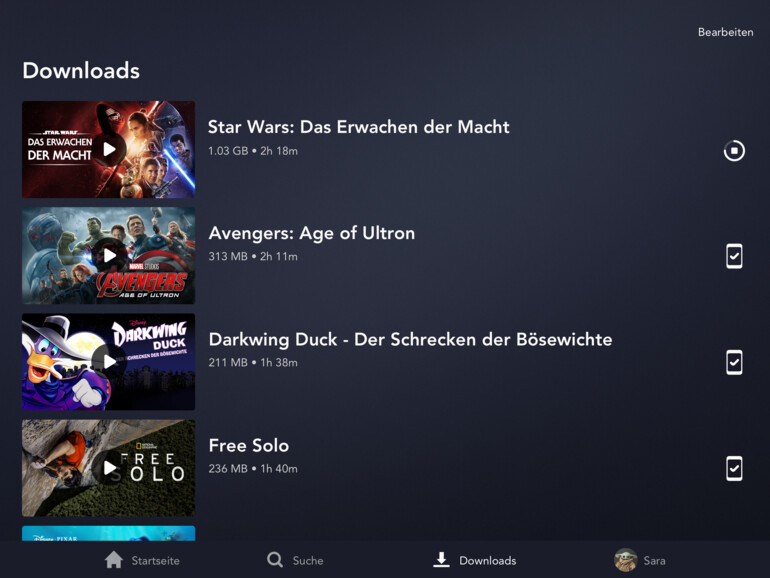 iPhone- und iPad-App ermöglichen den Download von Filmen und Serien