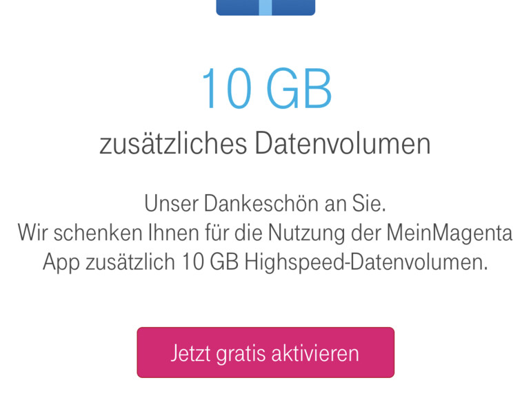 10 GByte extra für jeden Vertragskunden