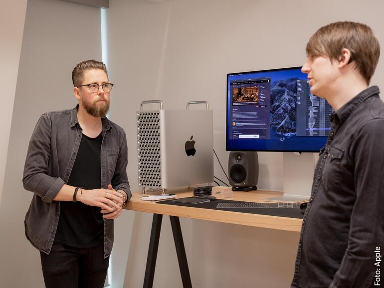 James Rodgers und David Deacon arbeiten bei Lunar Animation an Computeranimationen und zeigen sich sowohl vom Mac Pro als auch vom Pro Display XDR beeindruckt.