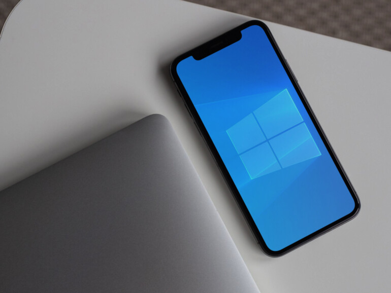 Windows 10 läuft über eine virtuelle Maschine auch auf einem Smartphone von Apple.