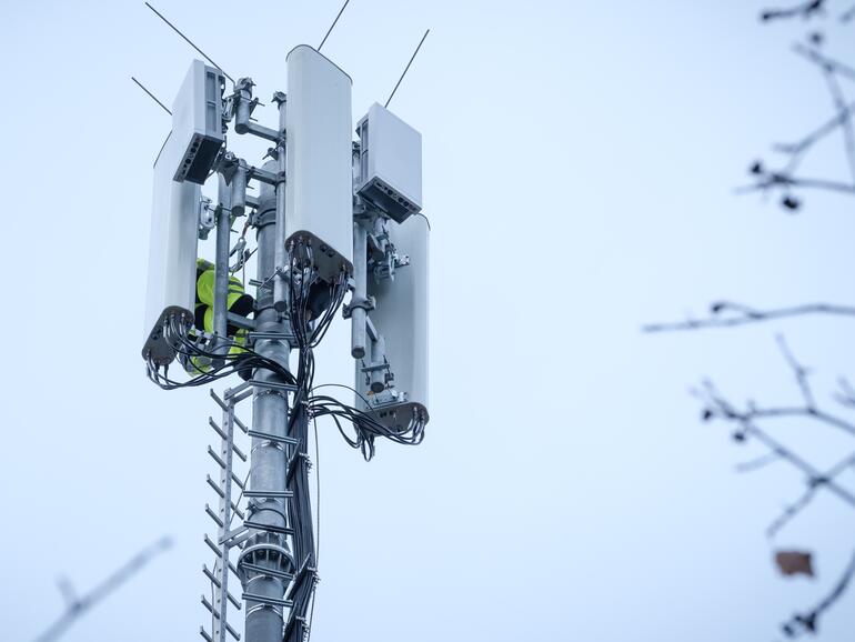 5G-Mobilfunkmast (Symbolfoto)