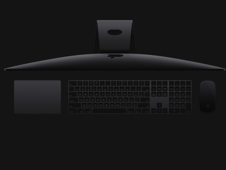 Das Magic Keyboard mit Ziffernblock in Schwarz.