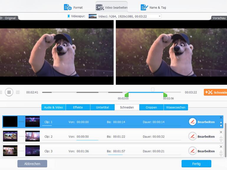 Einfache und komplexere Bearbeitungsschritte gelingen dank der leicht zu navigierenden Programmoberfläche spielend.