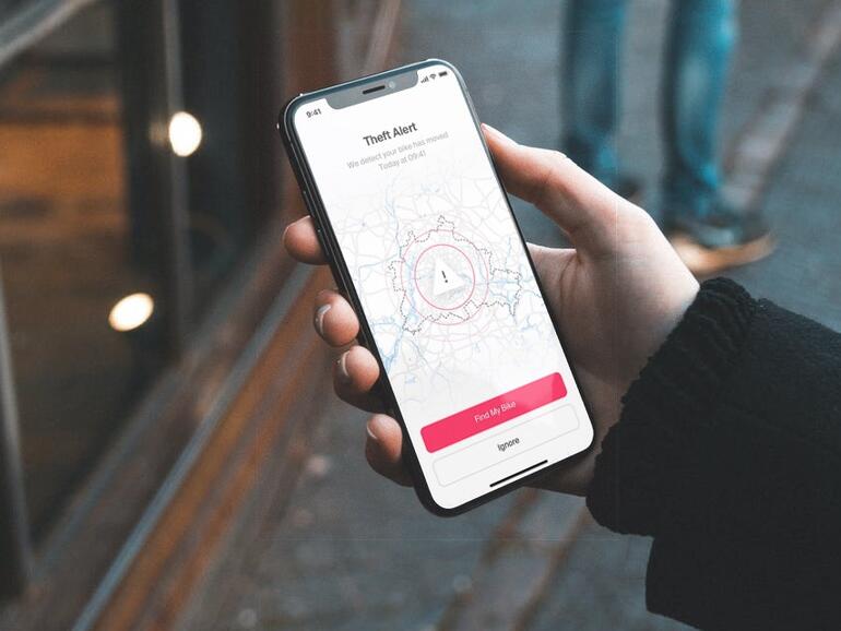 Wenn man sich für einen der kostenpflichtigen Easy-Rider-Pläne entscheidet, erhält man als Diebstahlschutz eine Push-Mitteilung, falls das Cowboy bewegt wird