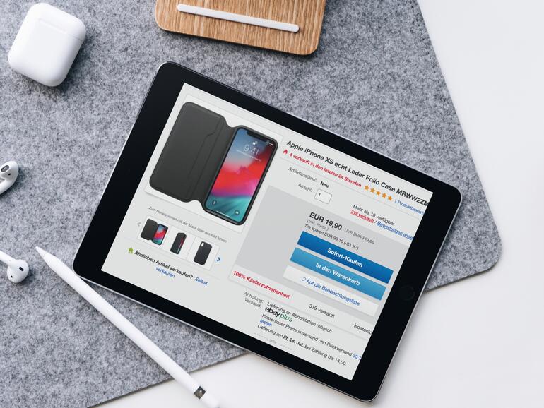 Schnäppchen bei Ebay: Über 100 Euro kann man jetzt beim Kauf eines iPhone XS Leder Folios sparen.