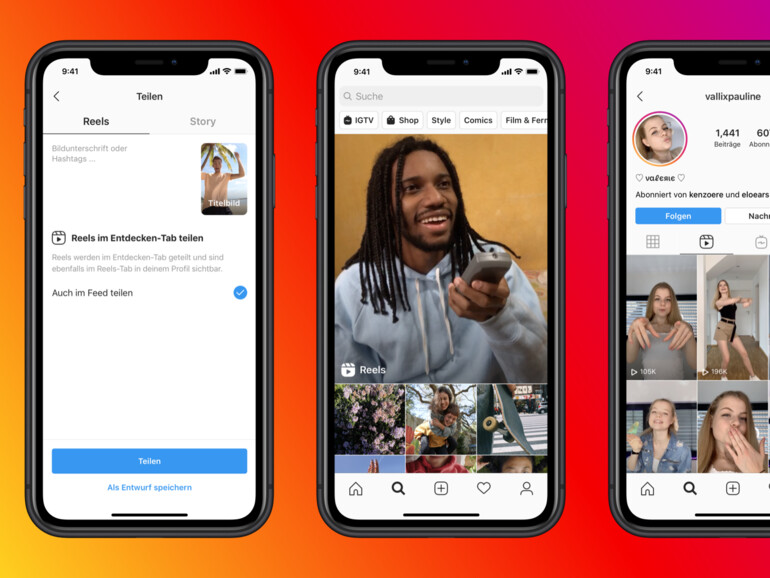 Reels in der Instagram-App
