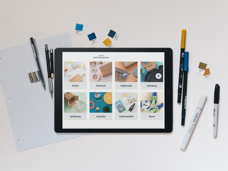 Bei Amazon Storefronts gibt es Produkte von kleinen und mittleren Unternehmen - Artikel von Apple findest du dabei also nicht.
