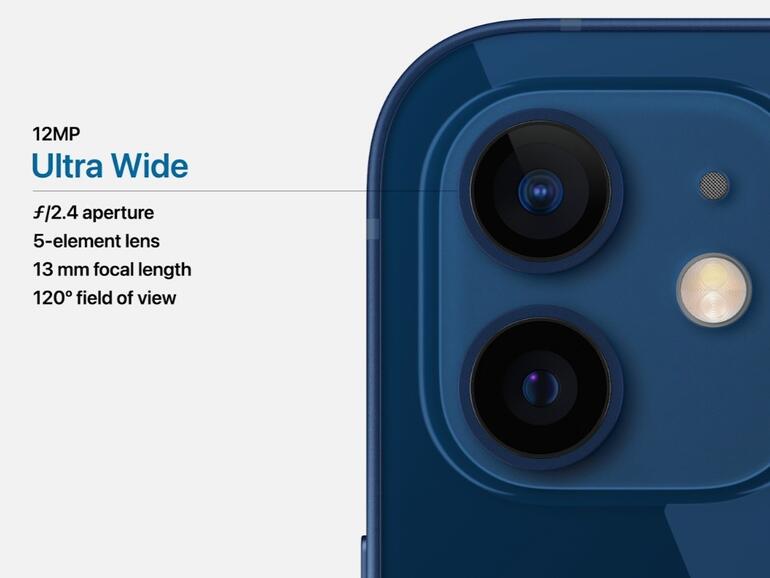 Im iPhone 12 und 12 mini verbaut Apple eine Dual-Kamera