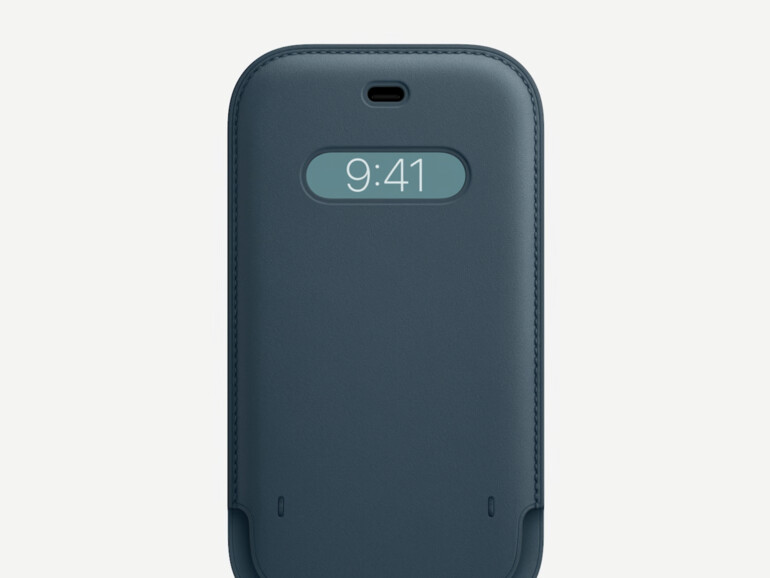 Die neue Lederhülle versteckt das iPhone 12 fast vollständig