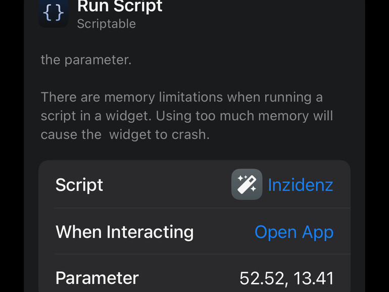Die dezimalen Geo-Koordinaten einzelner Orte können in den Einstellungen des Widgets hinterlegt werden.