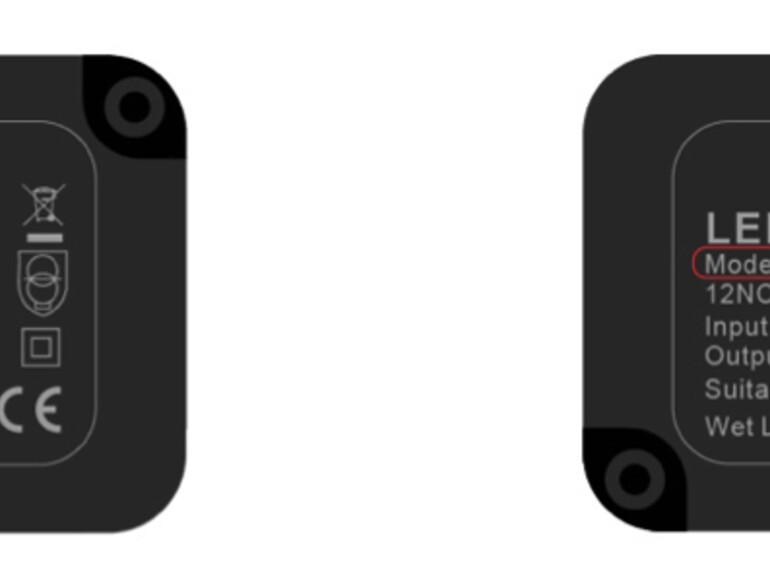 Das Produktionsdatum befindet sich auf den Netzteilen.