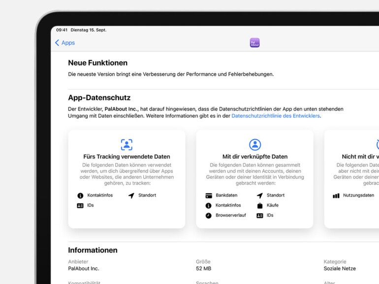 iOS 14.3 führt DatenschutzInformationen im App Store ein Mac Life