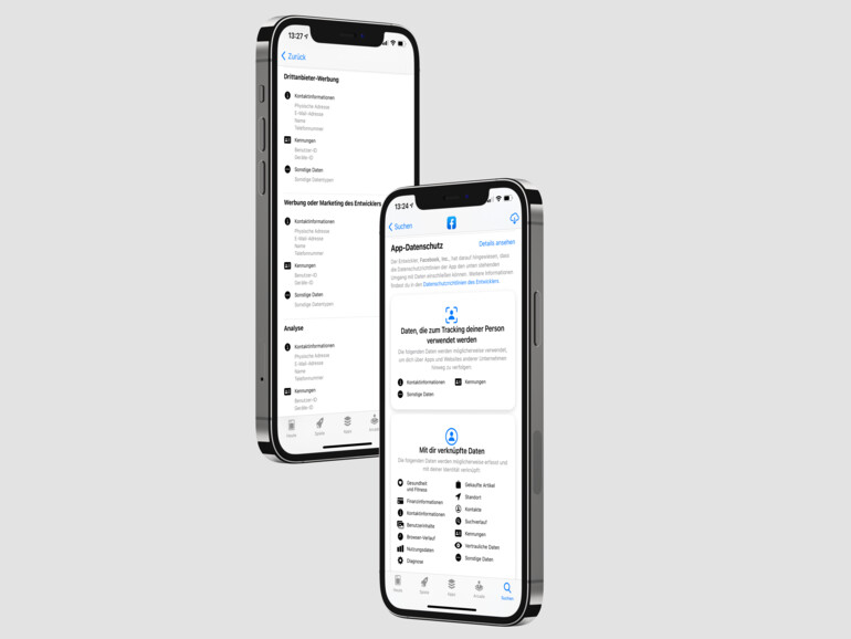 Wirft man einen Blick in den App Store, lässt sich durch die neuen Datenschutzlabels erkennen, welche Daten Facebook eigentlich einfordert. 