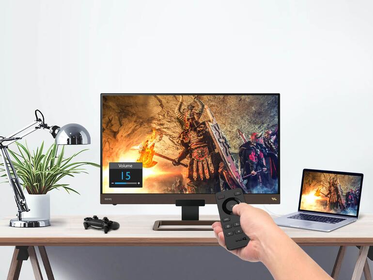 Tagsüber Tabellenkalkulation, abends Videogames: Der Benq EW3280U meistert beide Aufgaben mit Bravour.