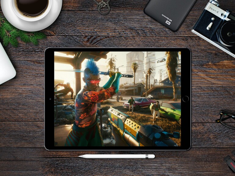 Über Dienste wie Stadia und GeForce Now kommen Hits wie Cyberpunk 2077 auch auf das iPad.