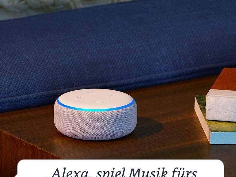 Der Echo Dot der dritten Generation gibt es jetzt für nur 24,99 Euro (50 Prozent Rabatt).