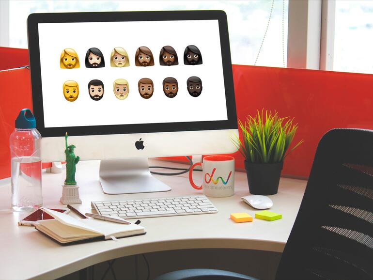 Neue Emojis mit Bärten ohne Ende