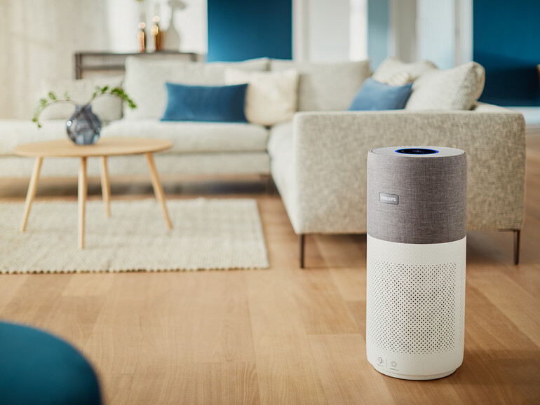 Den Philips AC 3033 kannst du auch mit Hilfe der „Clean Home+“-App steuern.