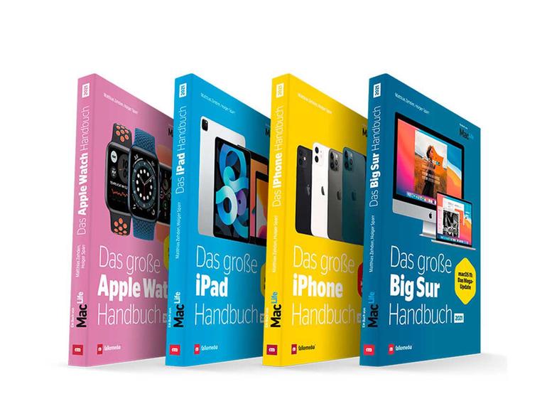 Mac Life Fachbücher-Sammlung 2021.